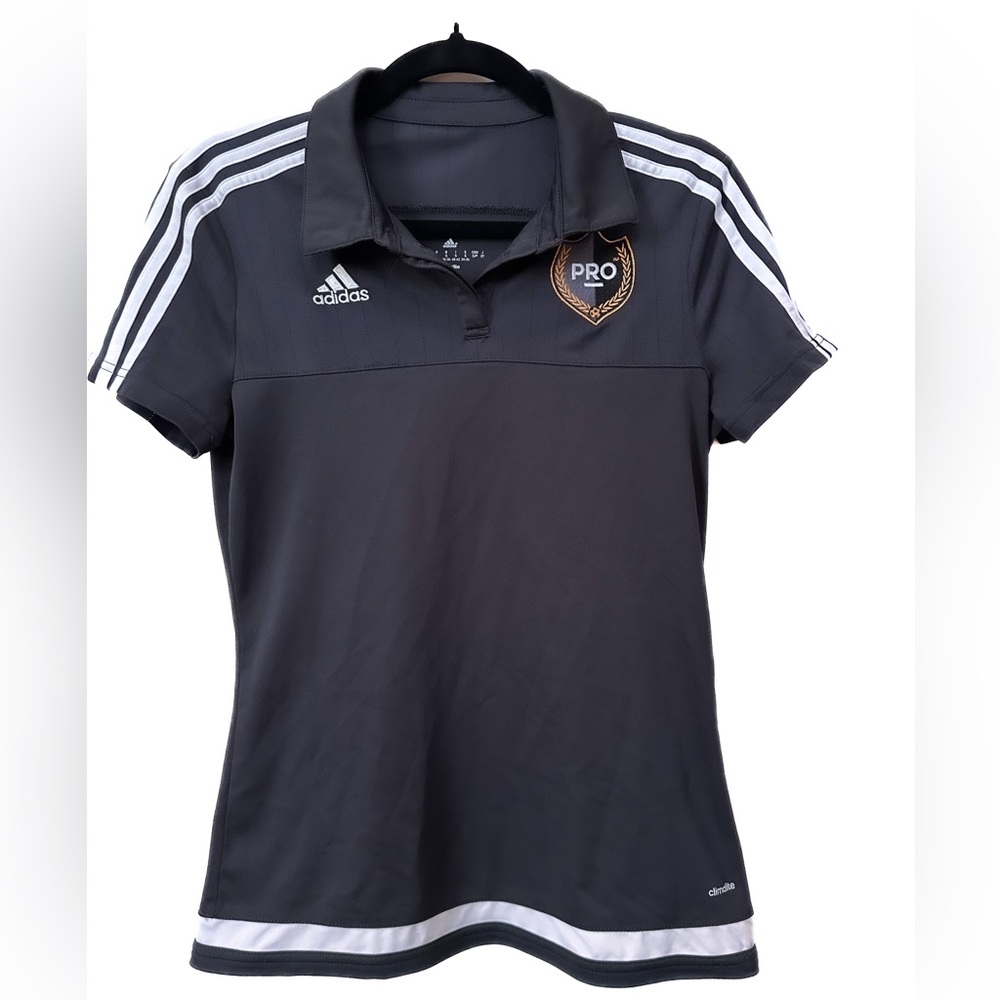 Adidas MLS Pro Soccer Referee
Polo Shirt Black With White